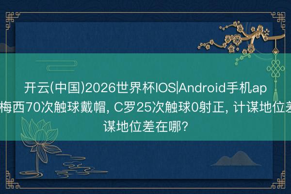 开云(中国)2026世界杯IOS|Android手机app下载 梅西70次触球戴帽, C罗25次触球0射正, 计谋地位差在哪?